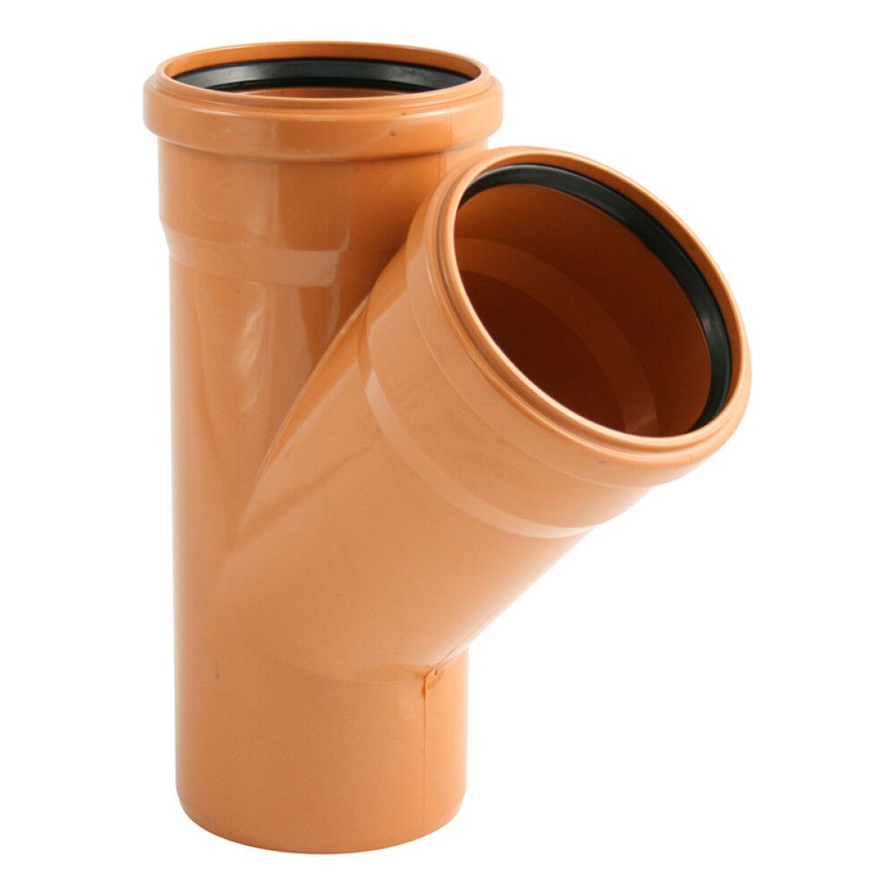 GRENRØR MARLEY JORDRØR PLAST Ø160/160MM 45°