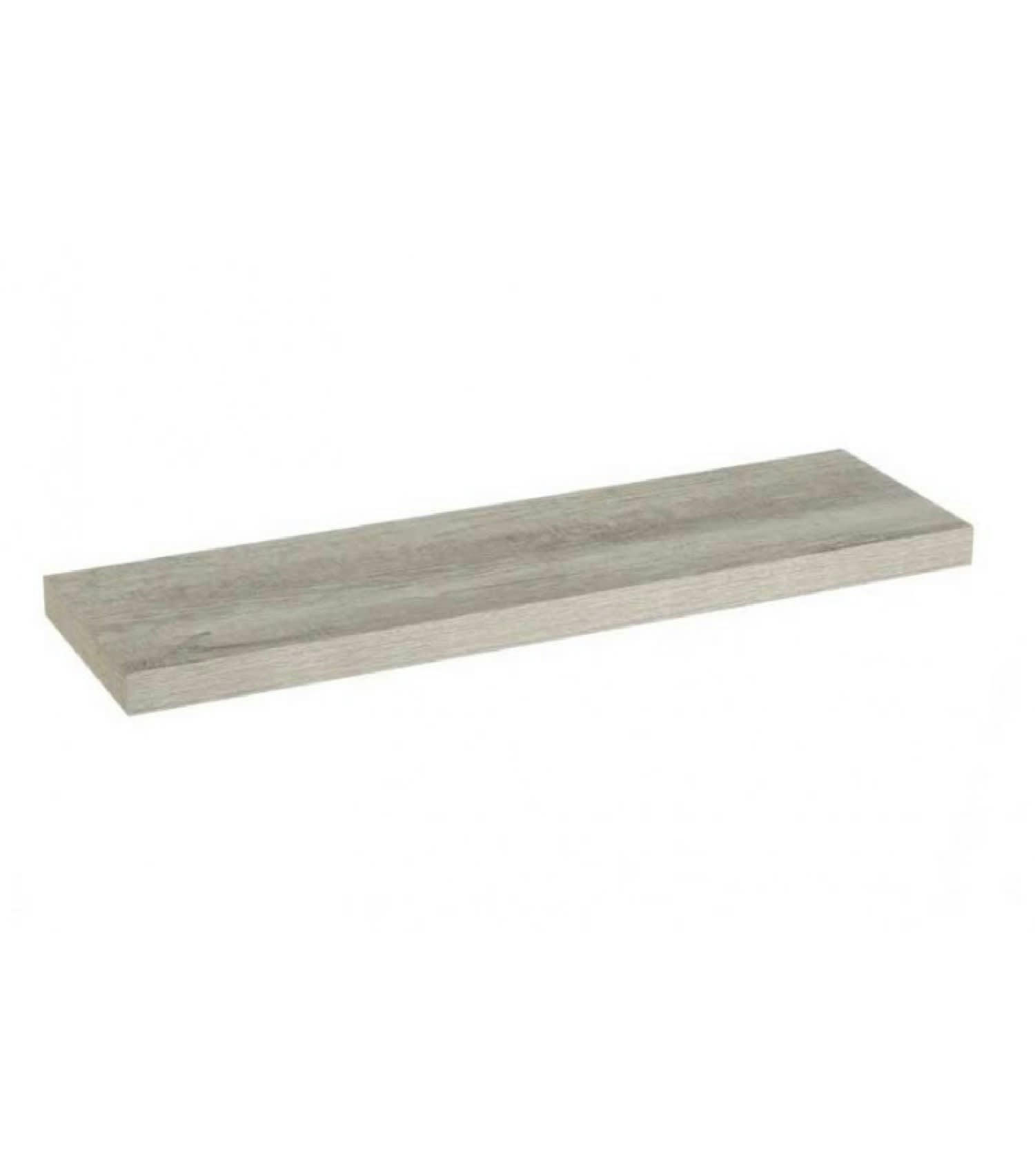 - Étagère murale tablette en bois MDF gris L80cm