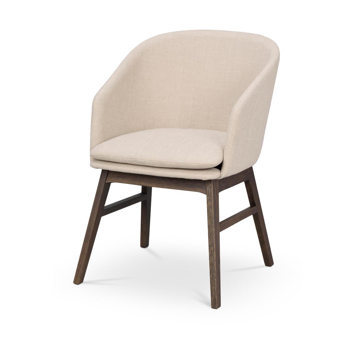 Rowico Home Windham Eetkamerstoel Beige - Armleuning - Donker Eiken