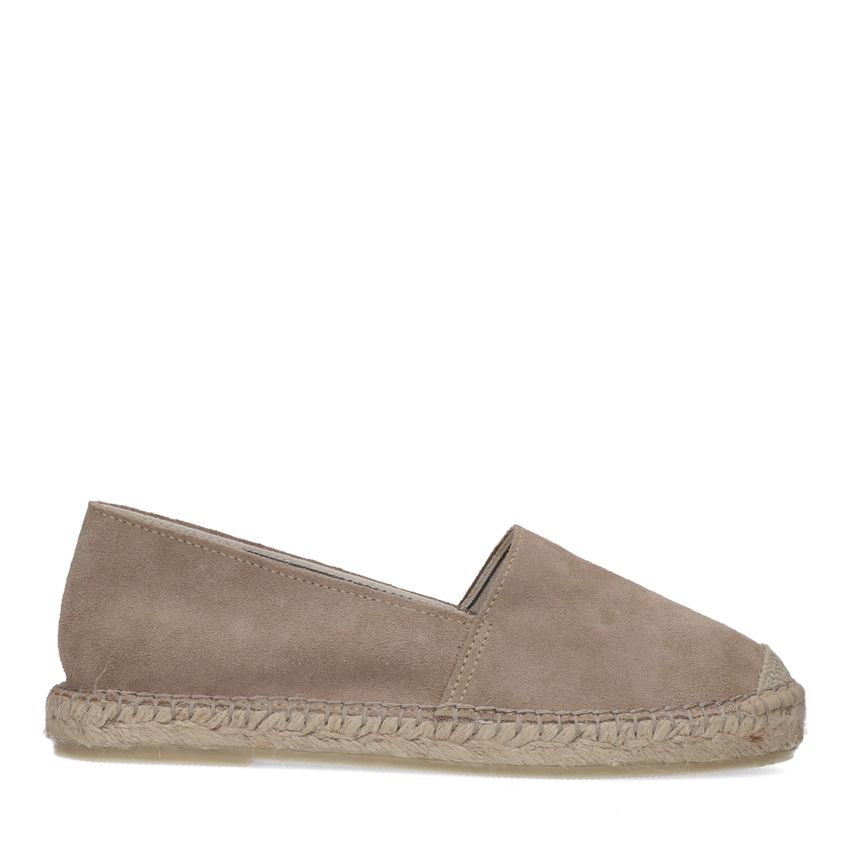 Manfield Taupe suède espadrilles