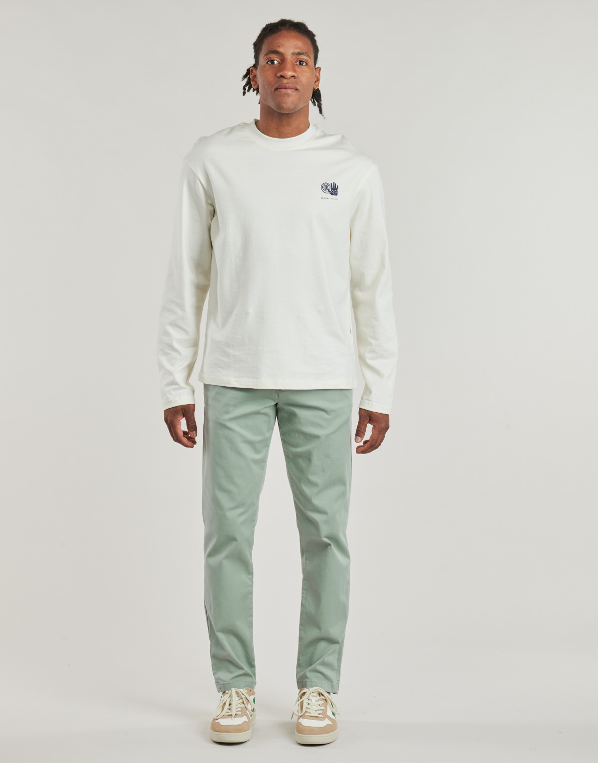 Selected - SLHSLIM-NEW MILES 175 FLEXnCHINO - Green
