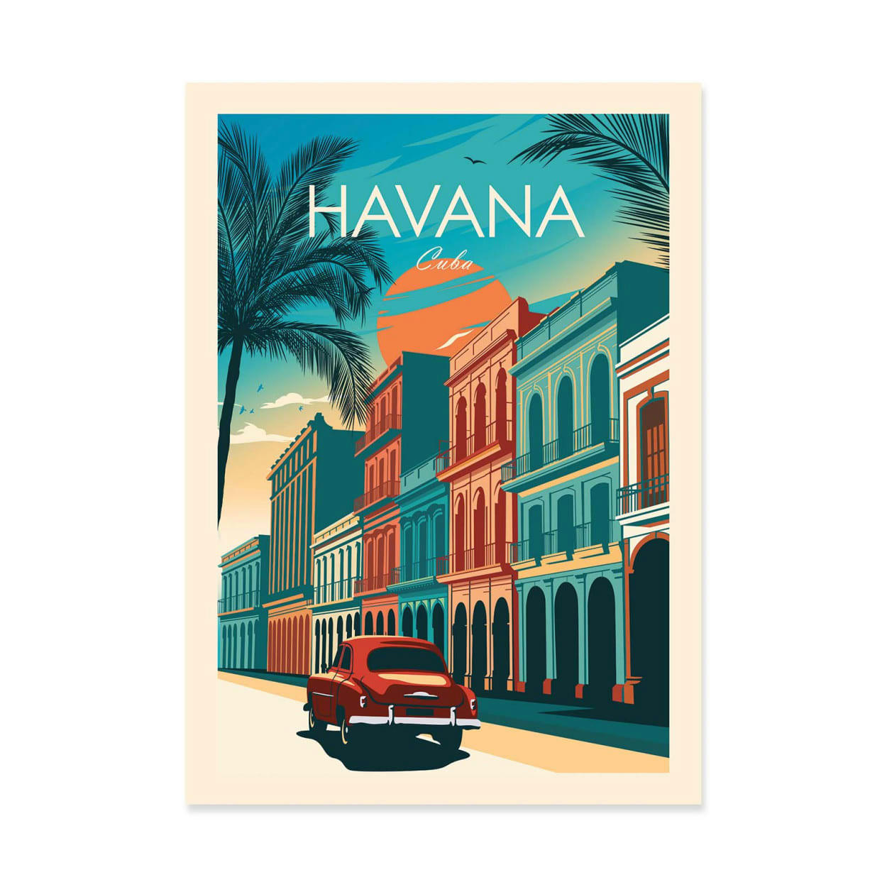STUDIO INCEPTION - HAVANA CUBA - STUDIO INCEPTION - Affiche d'art 50 x 70 cm