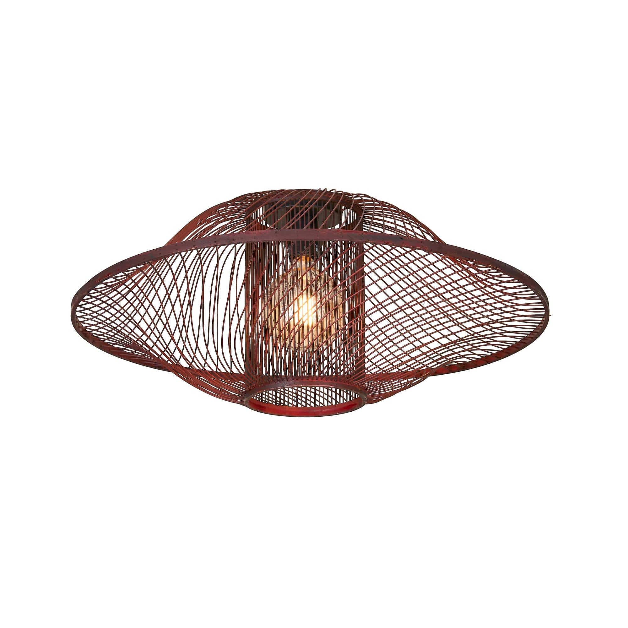 GOOD&MOJO plafonniere MAUI - rood - Ø70cm