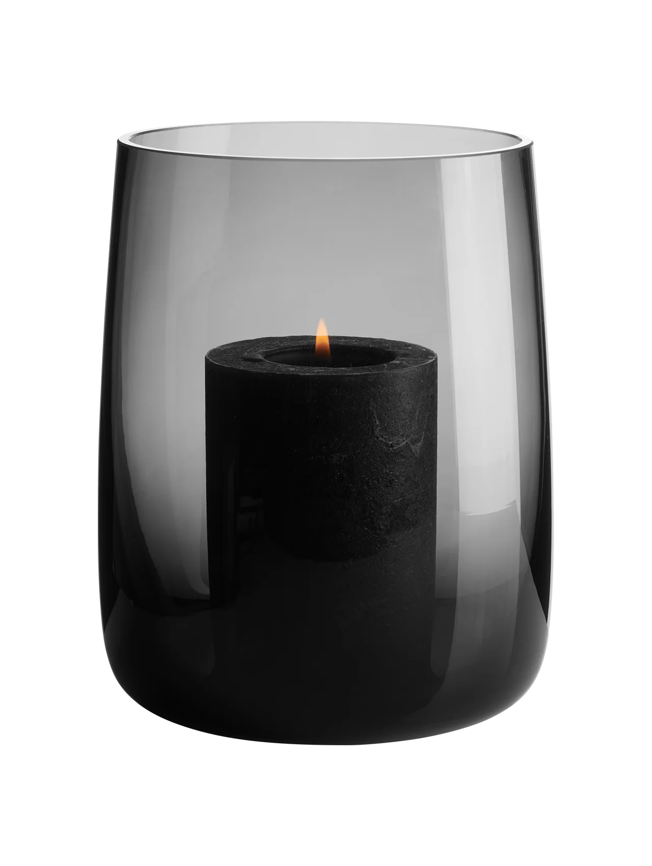 vase/windlicht, grau