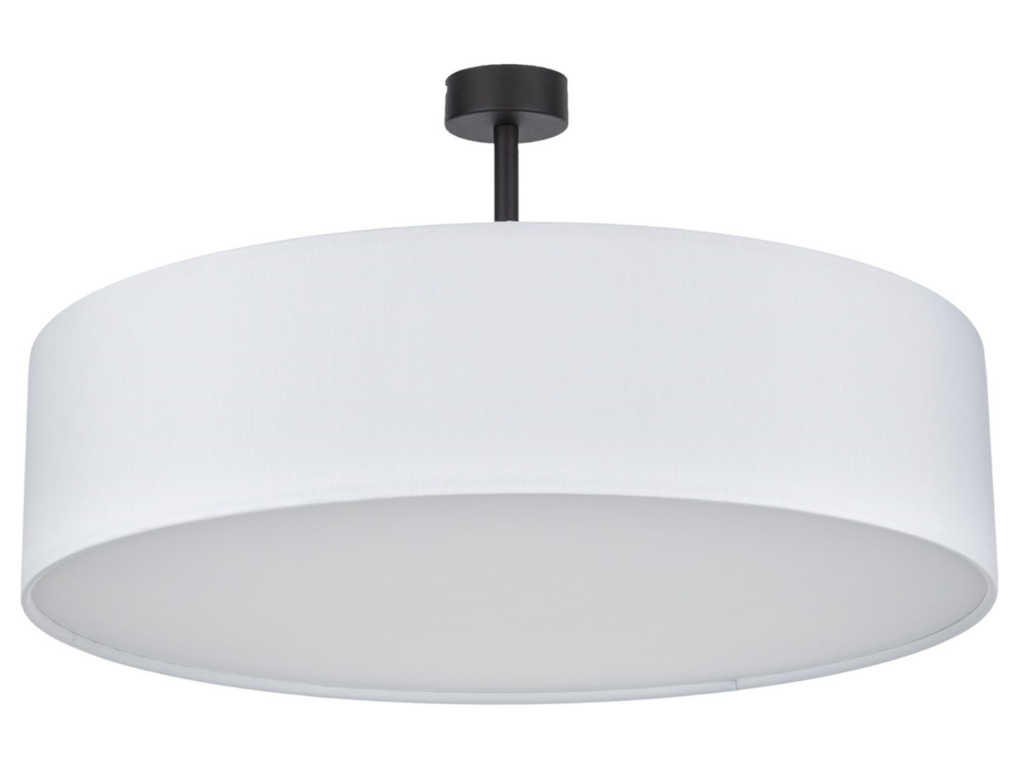 Lampa sufitowa Rondo 4-punktowa tkaninowa biała