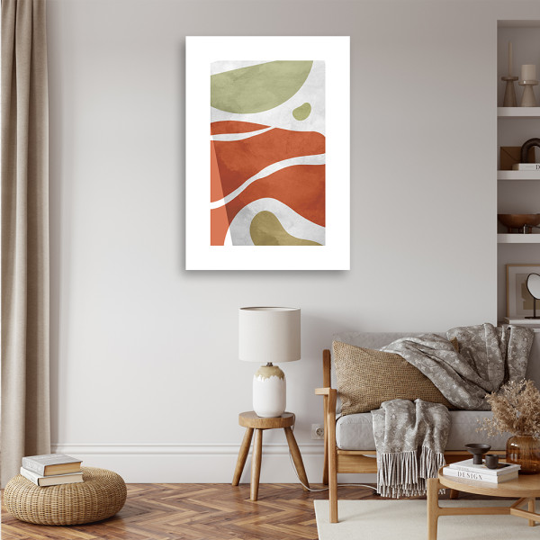 Feeby Obraz na płótnie, Abstrakcyjne kształty boho 40x60