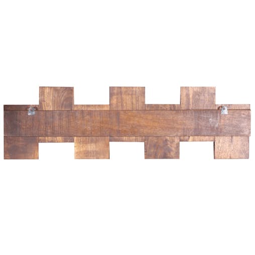 NNEVL Coat Rack with 7 Hooks Solid Reclaimed Wood
