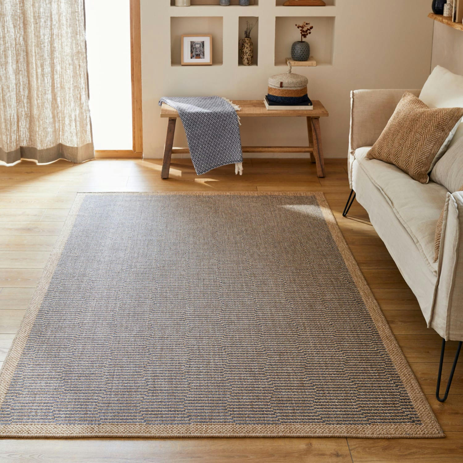 RUBY - Tapis intérieur et extérieur naturel 60x90cm