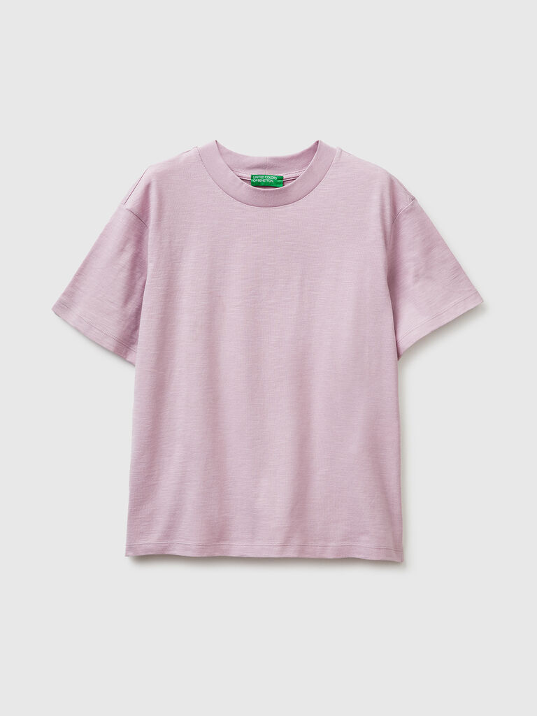 Crew neck t-shirt in lightweight cotton