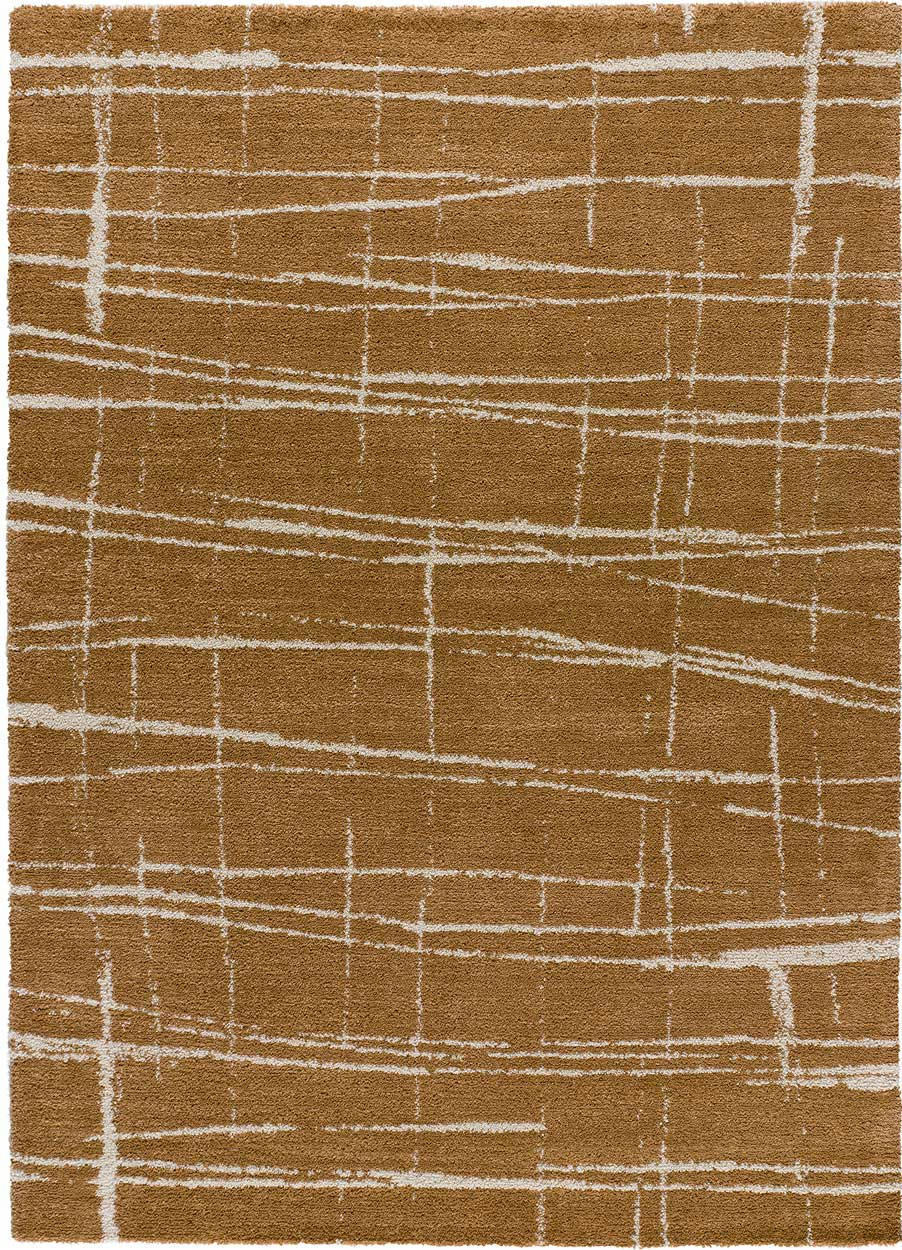 VENUS - Tapis géométrique en cuivre, 80X150 cm