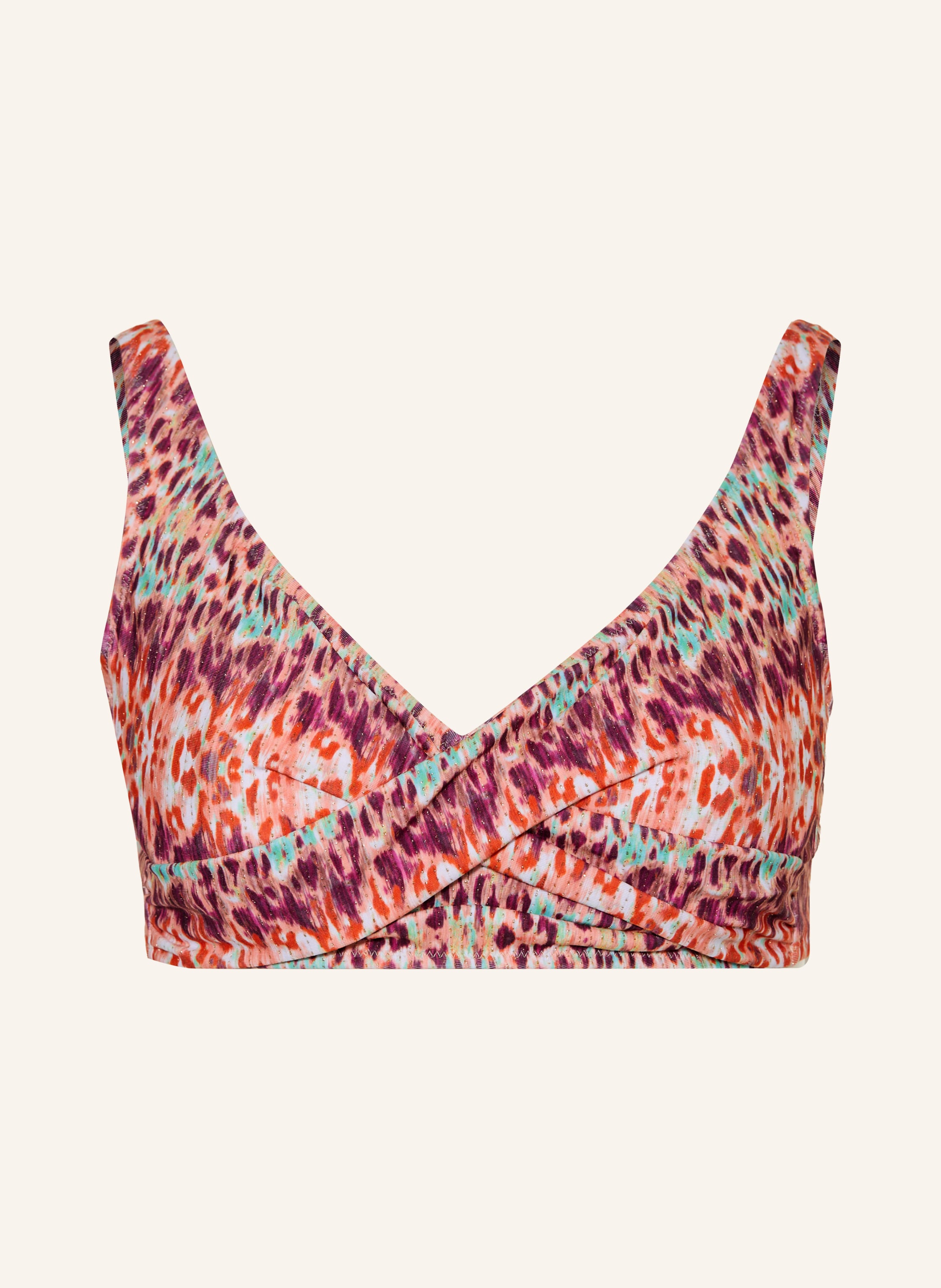 Lidea Bügel-Bikini-Top BATIKBLAZE in Wickeloptik mit Glitzergarn