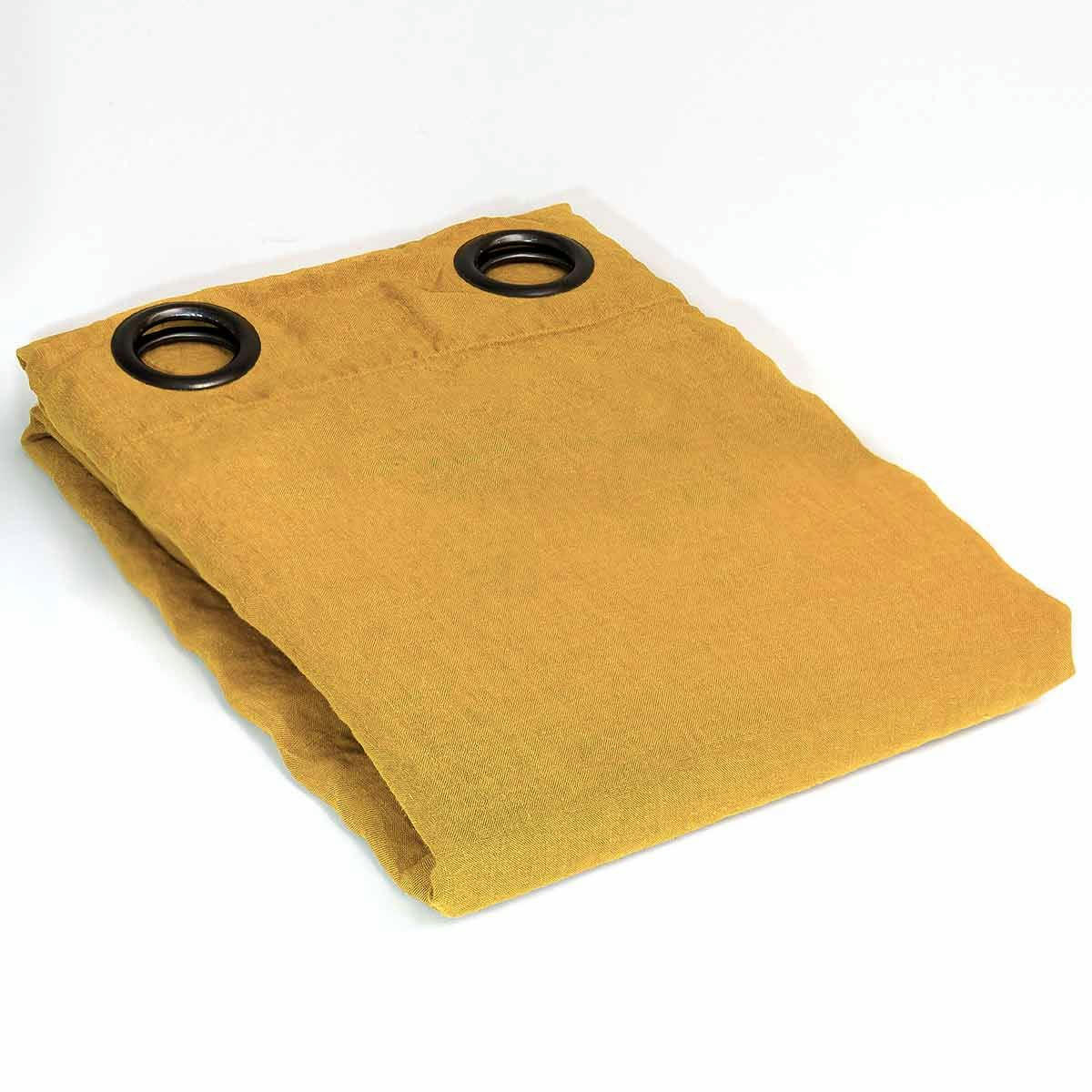 - Rideau en chanvre lavé