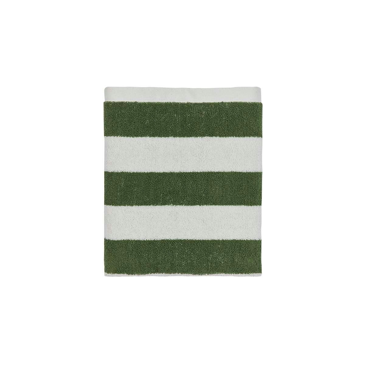 RAITA - Serviette de bain vert en coton organique H60x40cm