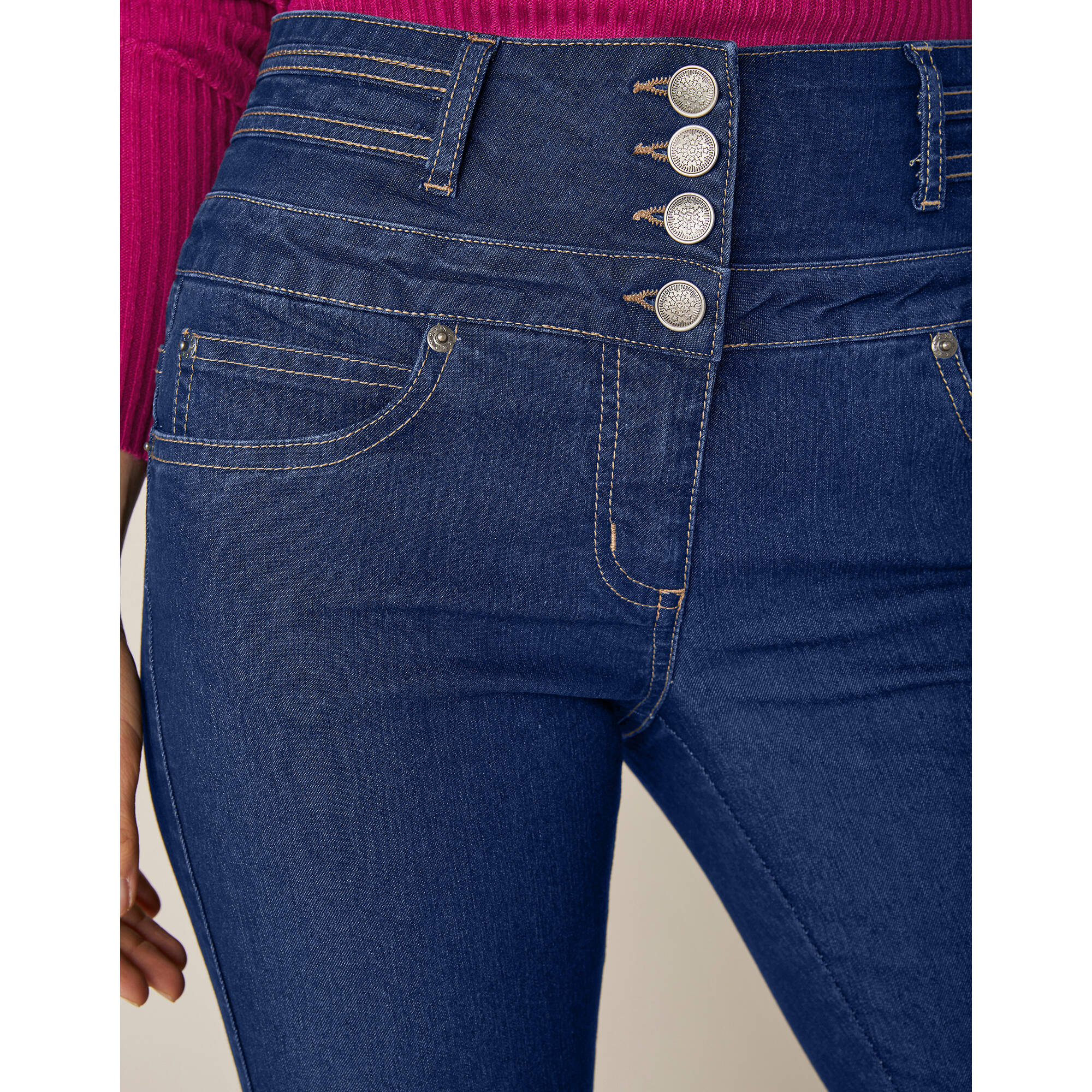Jean boocut taille haute - petite stature