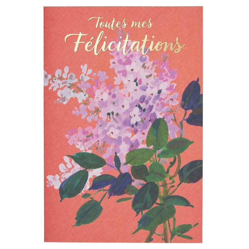 - Carte de voeux toutes mes félicitations