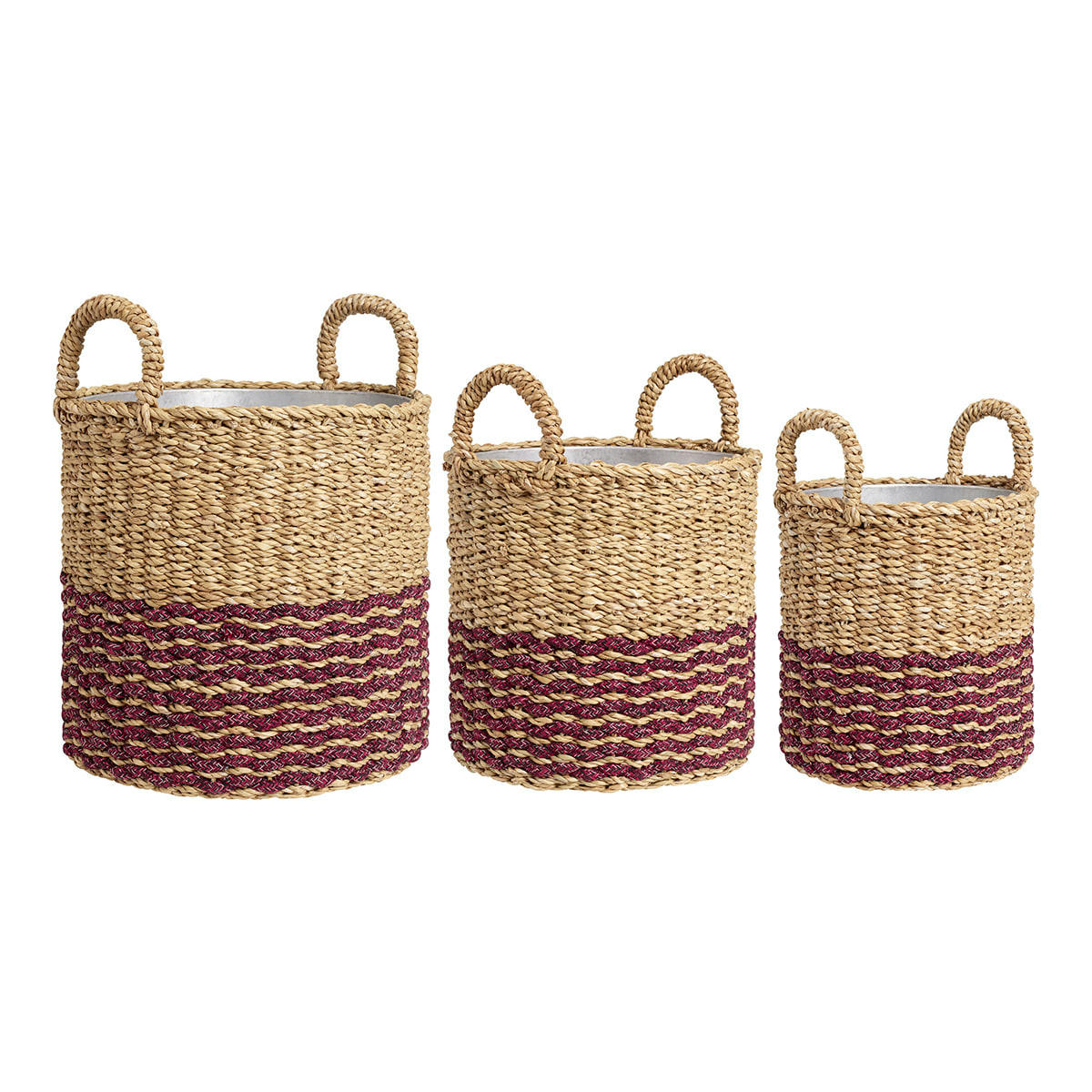 LUIGIO - Cache-Pots Luigio H28cm H25cm H20cm - Lot de 3