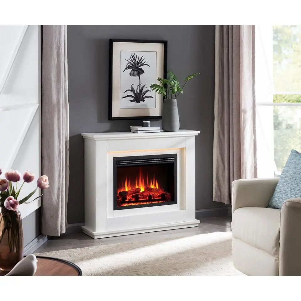 Balderia Elektrische Sfeerhaard Basel Wit �?2000 Watt