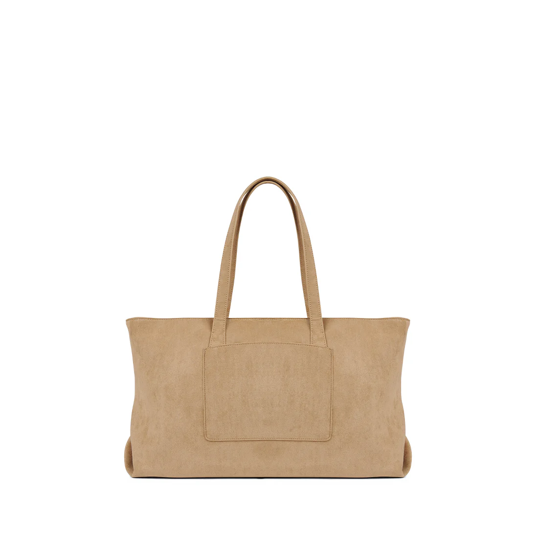 The Britney – Beige Vegan Suede Tote Bag