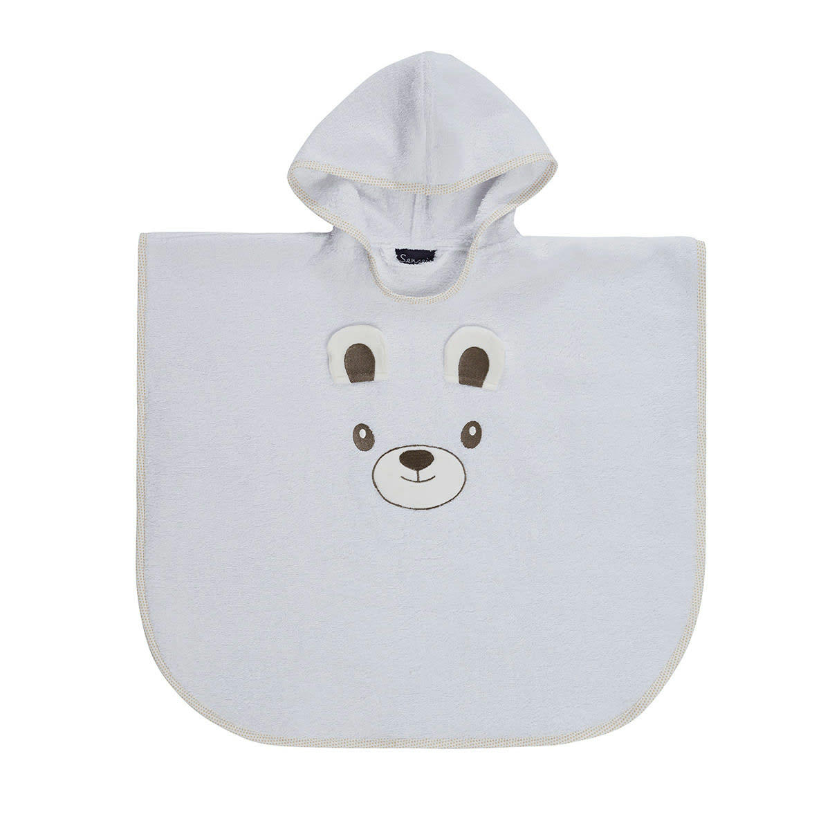 BOBBY L'OURS - Poncho de bain enfant  blanc Taille unique (4 - 8 ans)