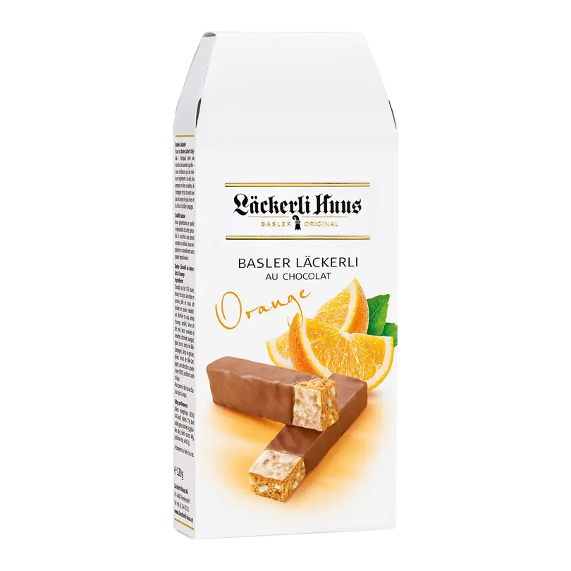 Basler Läckerli Au chocolat à l`orange