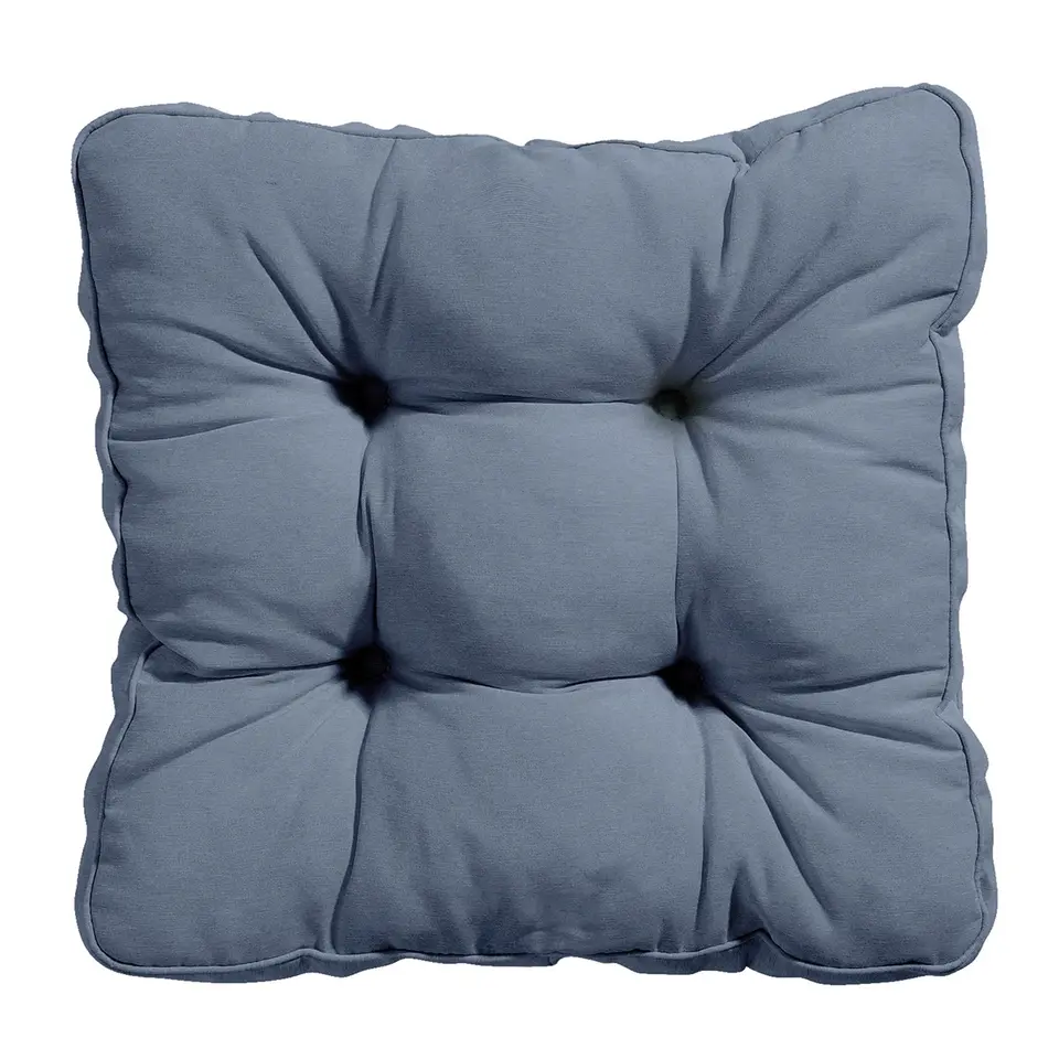 Madison - Zitkussen Florance Panama safier blue - Ca. 47x47 cm - Set van 4