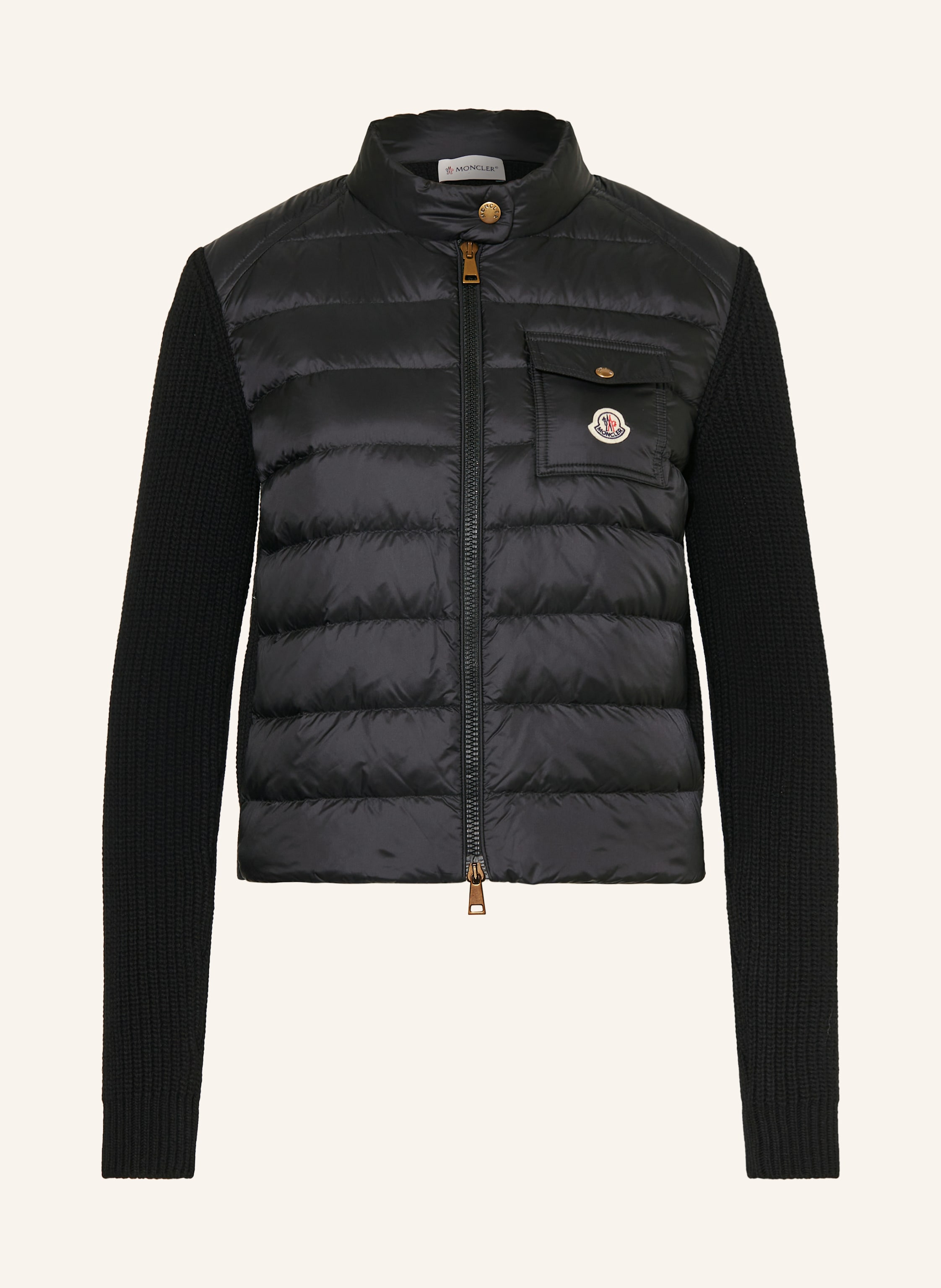 MONCLER Daunenjacke im Materialmix