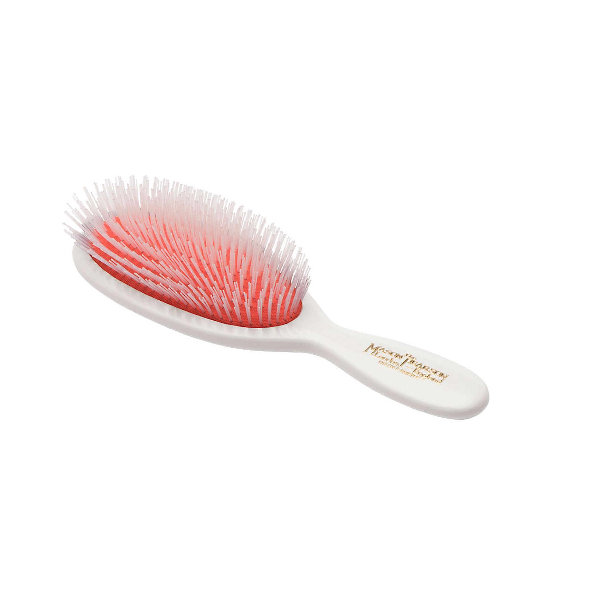 Mason Pearson Pocket Nylon Bristle Hair Brush White