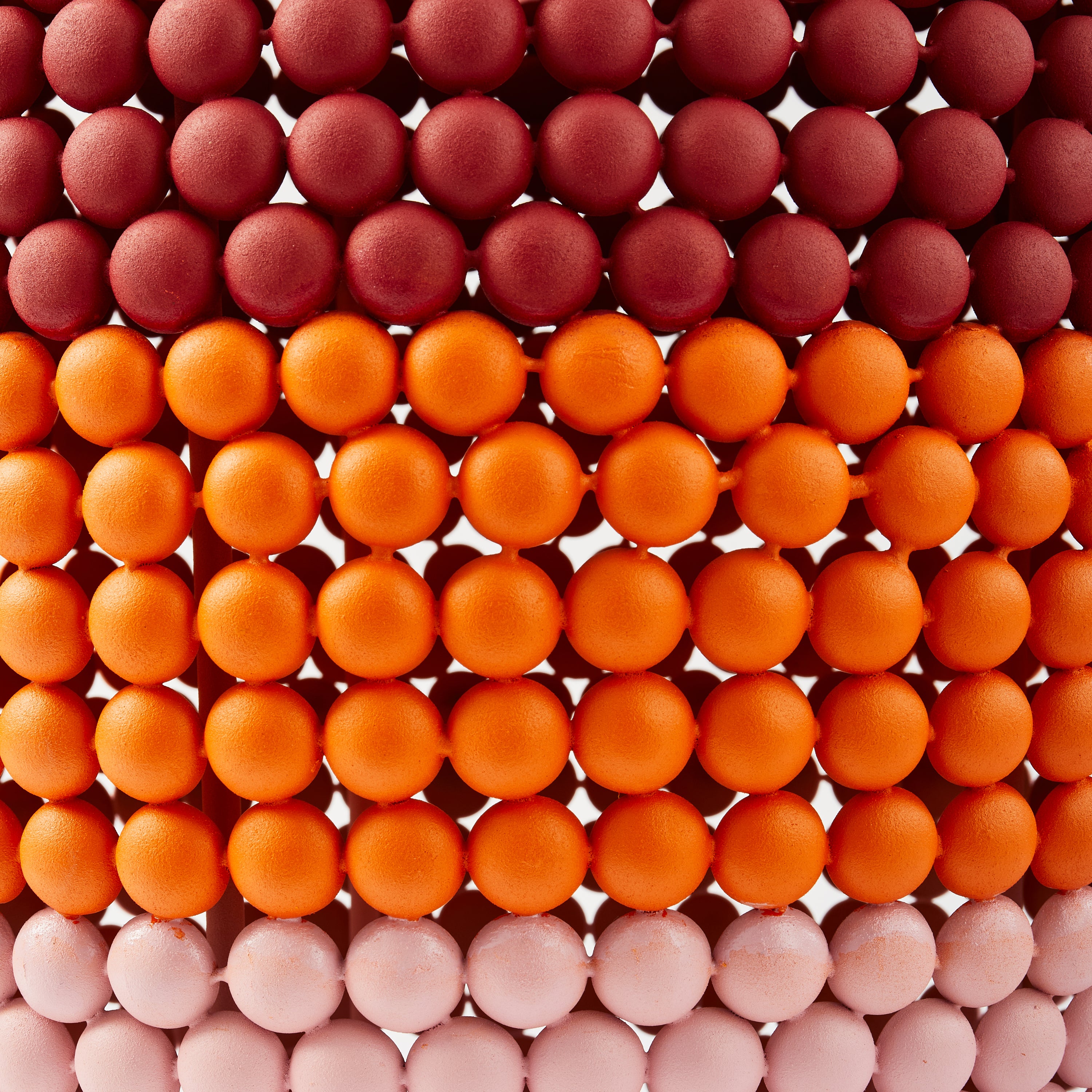 POLSPOTTEN Dot Kruk/Bijzettafel - Rood / Oranje / Roze