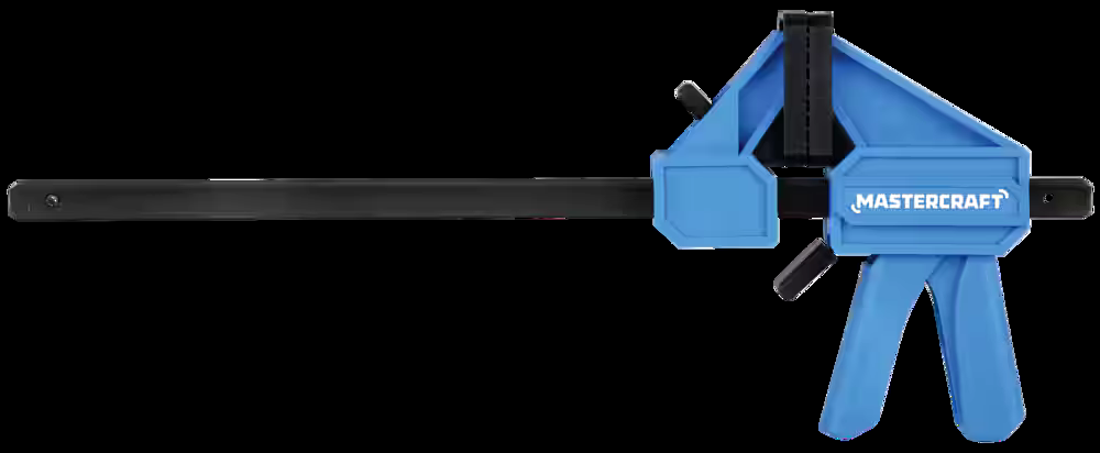 Mastercraft 12-in 300-lb Trigger Bar Clamp with 3.3-in Throat, One Handed