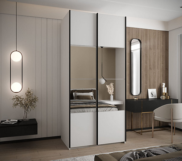 Armoire Lux 4 à portes battantes H. 245,5 x L. 110 x P. 64, 2 portes