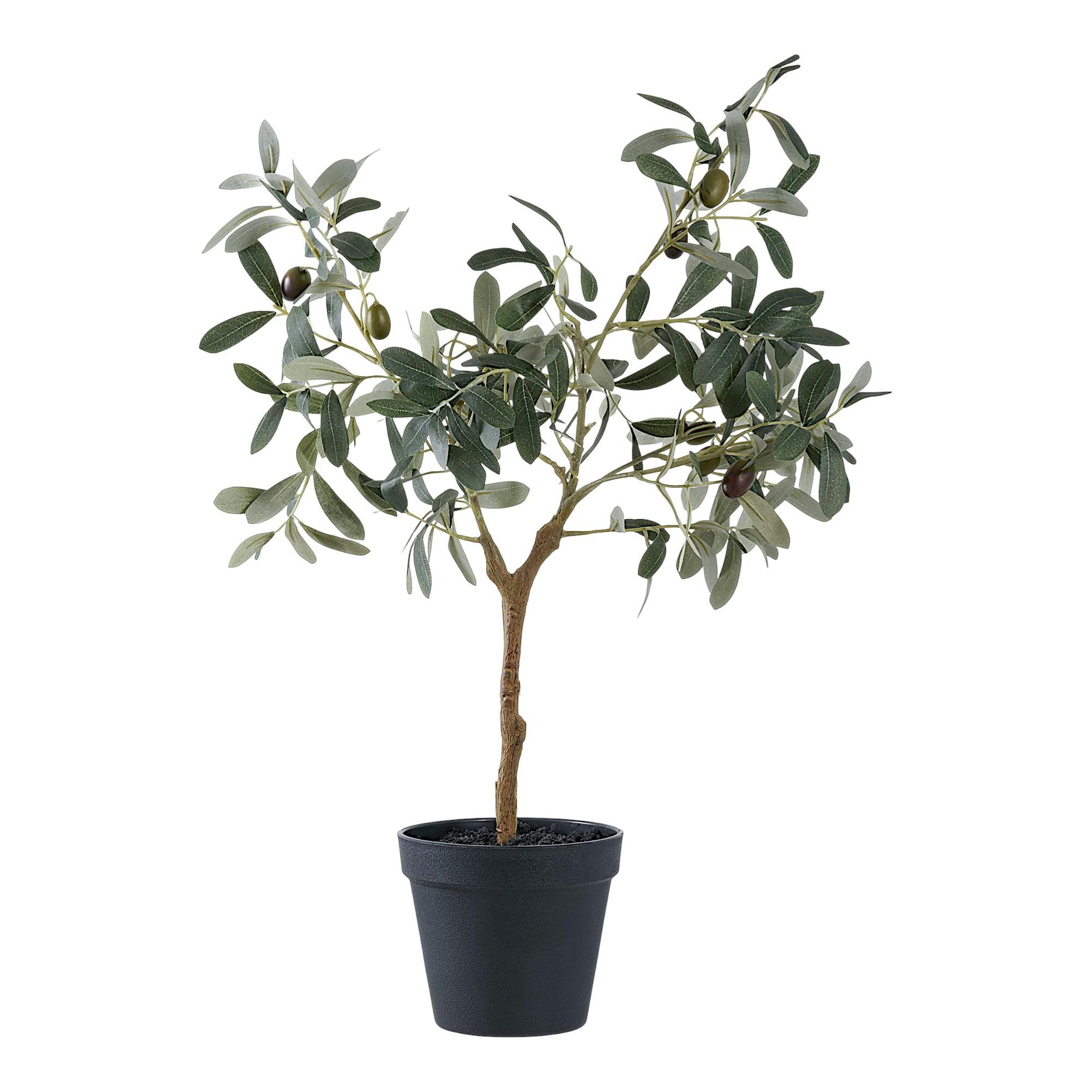 Olivier artificiel en pot H 61 cm
