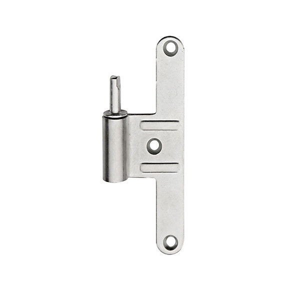 Lame mâle pour paumelle universelle huisserie bois inox droite 130x43mm - MONIN - 627800