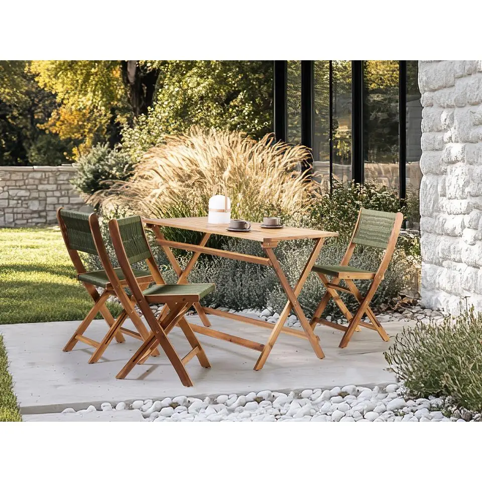 PROSSEDI - Tuintafel - Lichthout - Acaciahout