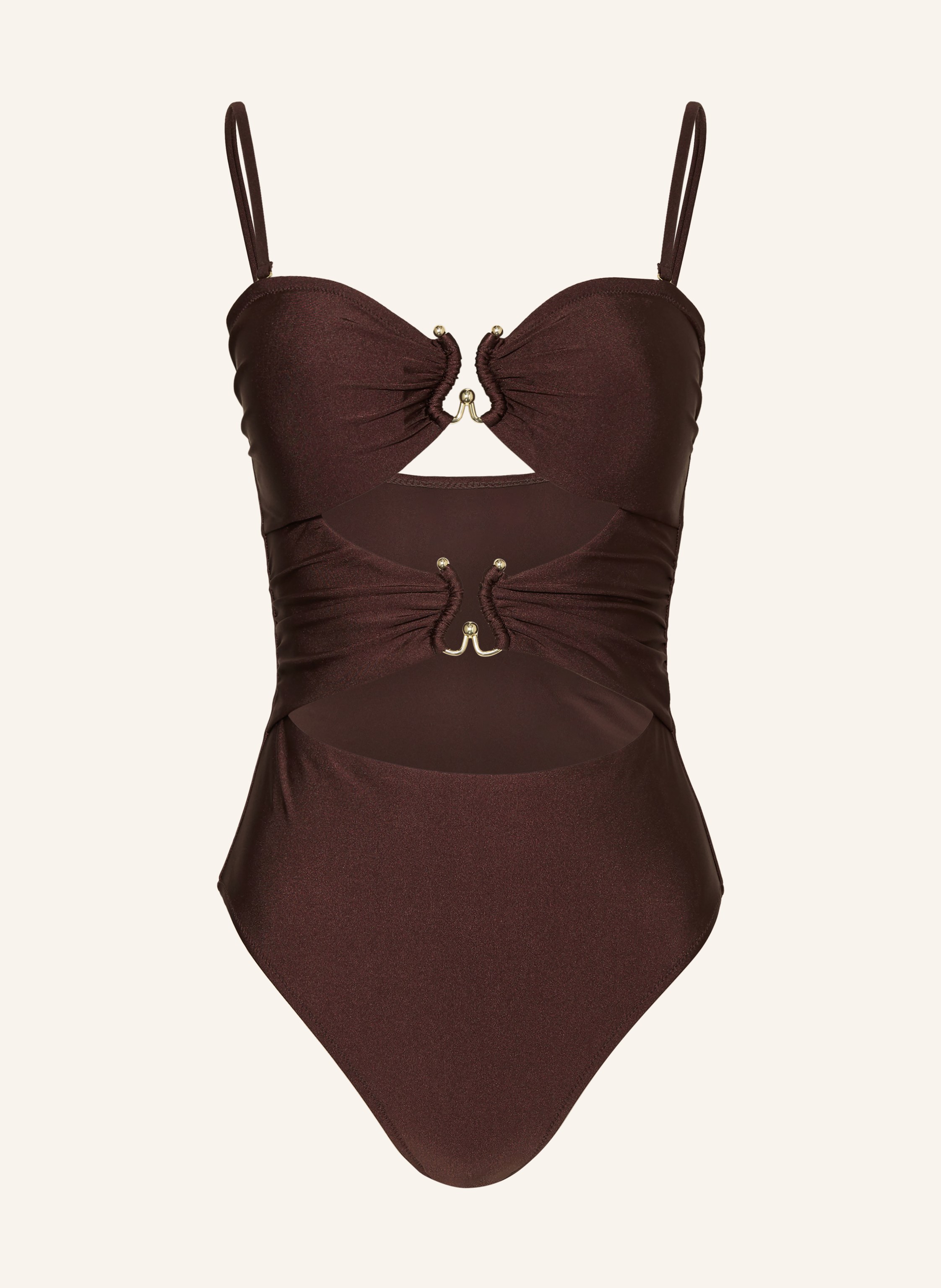 MRS & HUGS Bandeau-Badeanzug mit Cut-outs