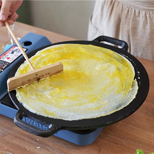 SOGA 2X Cast Iron Induction Crepes Pan Baking Cookie Pancake 40x33cm