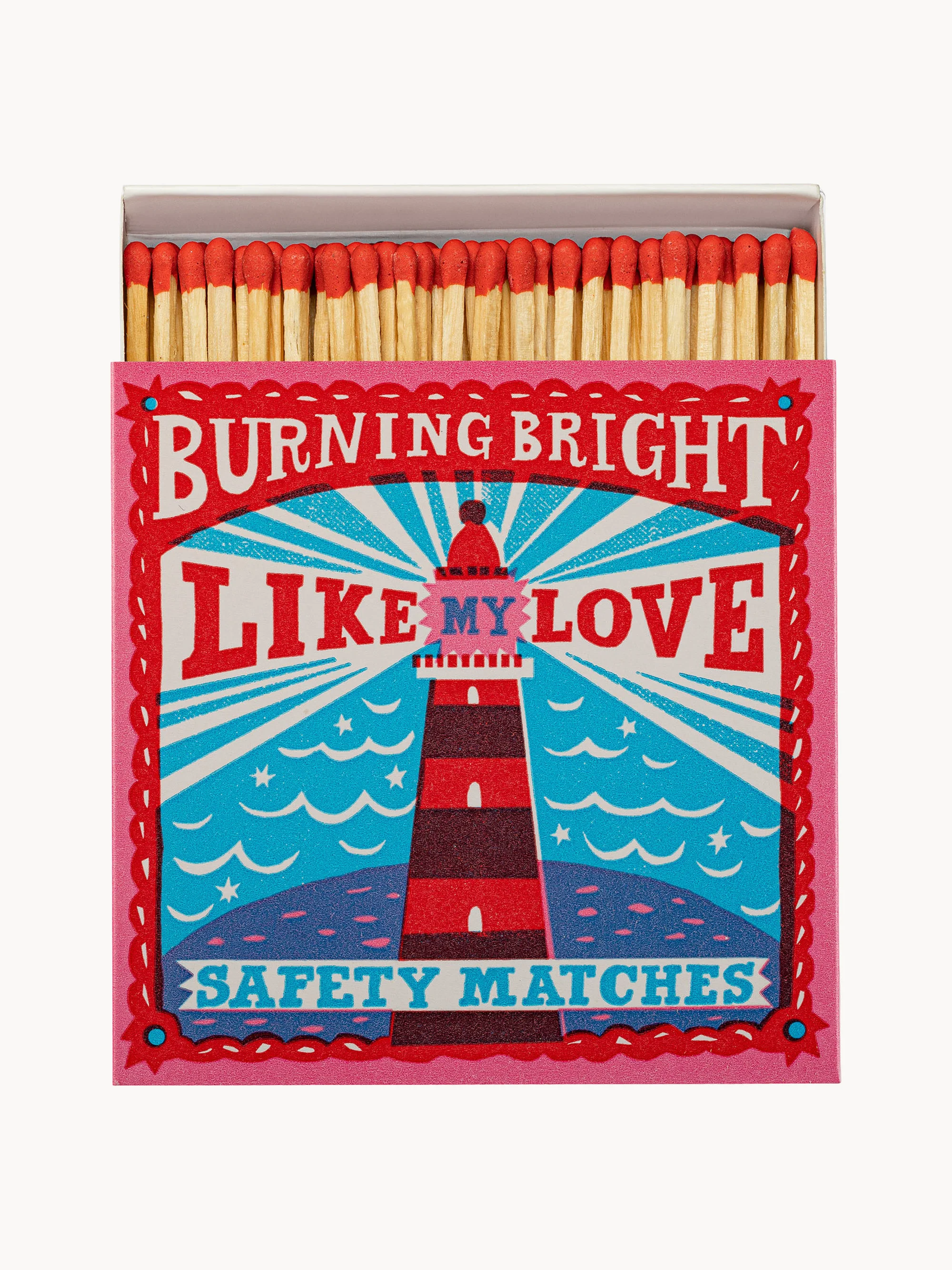 Design Streichholzschachtel Burning Bright