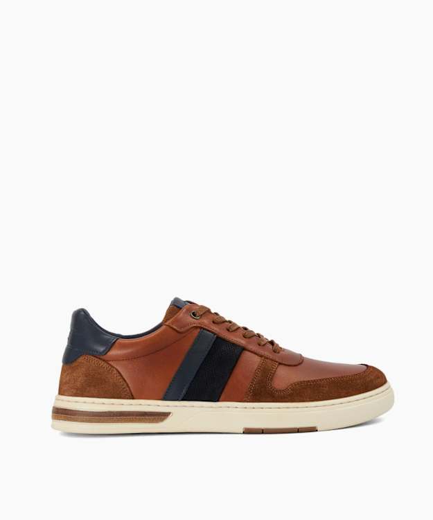 Terence Tan - Leather-Trim Low-Top Trainers