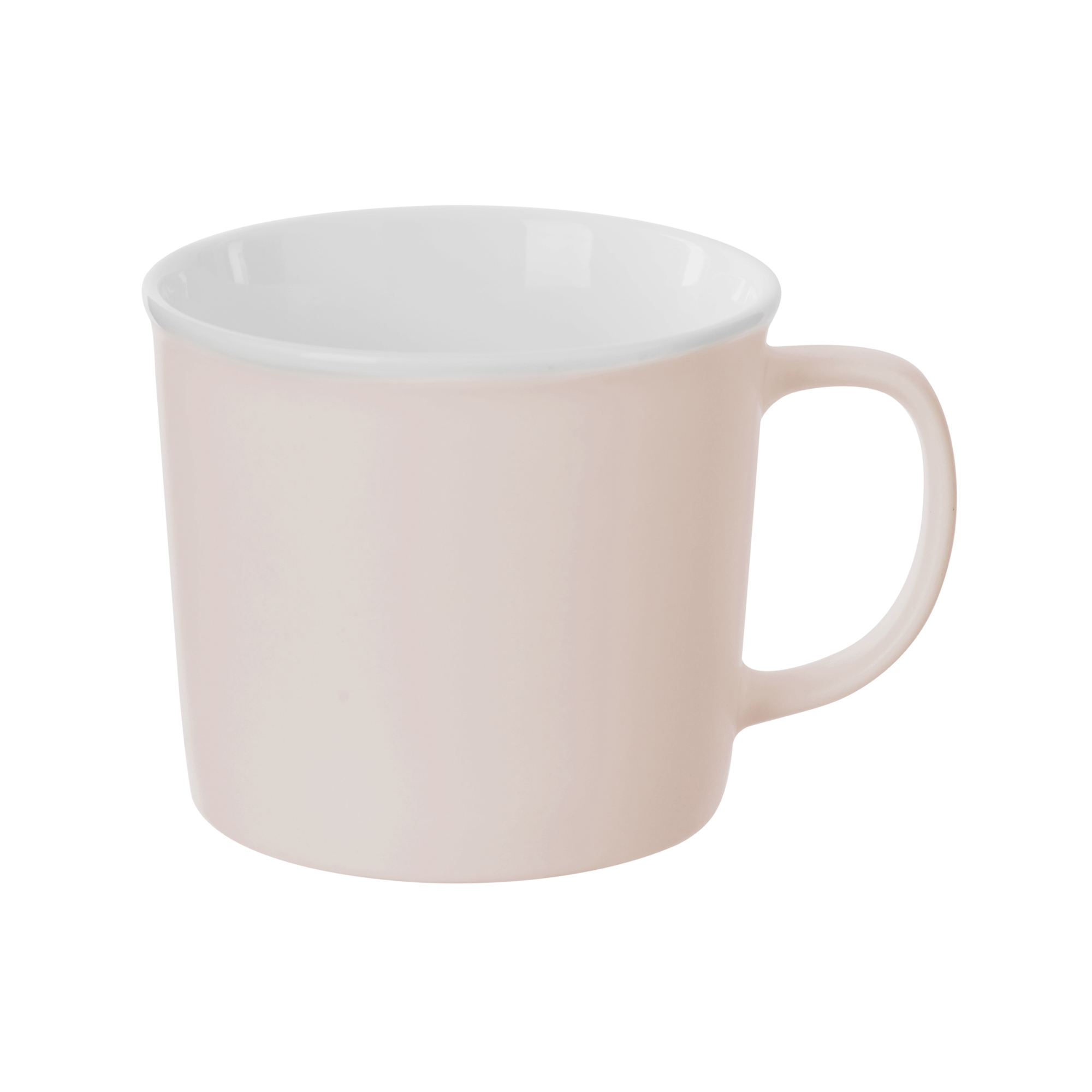 Caneca de cerâmica rosa