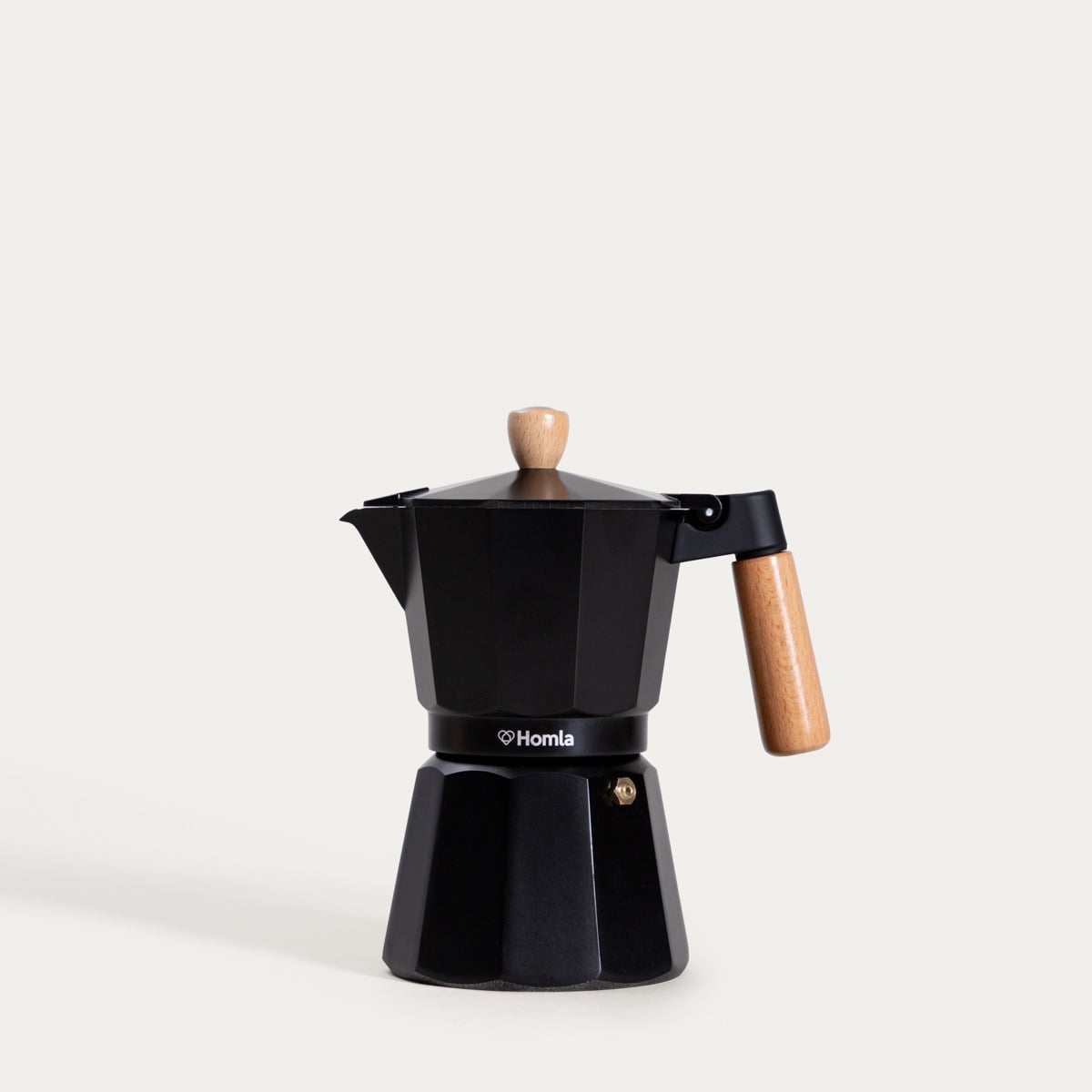 Kawiarka MIA MOKKA czarna z drewnianym uchwytem 6 cups