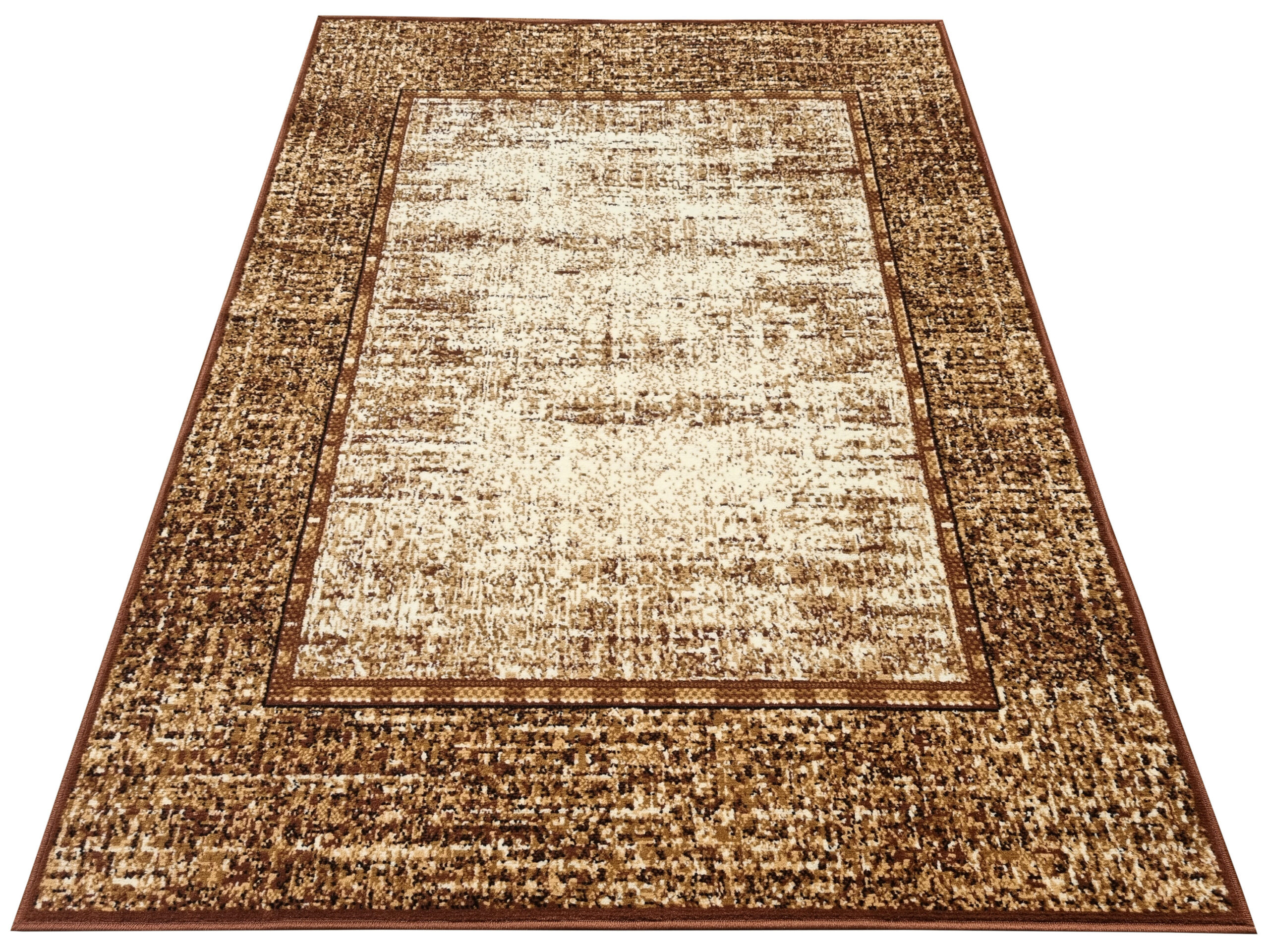 Dywan nowoczesny brązowy do salonu pokoju 003 - 70x130 cm - modny solidny