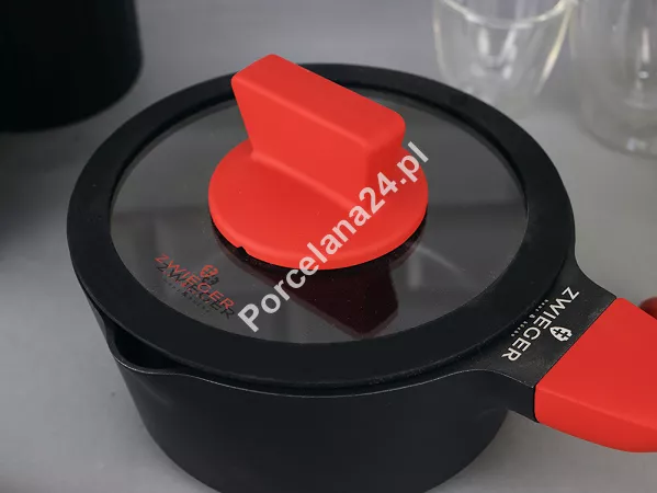 Rondel z pokrywą 16 cm / 1 L ZWIEGER - Obsidian 1Z.OB.R16