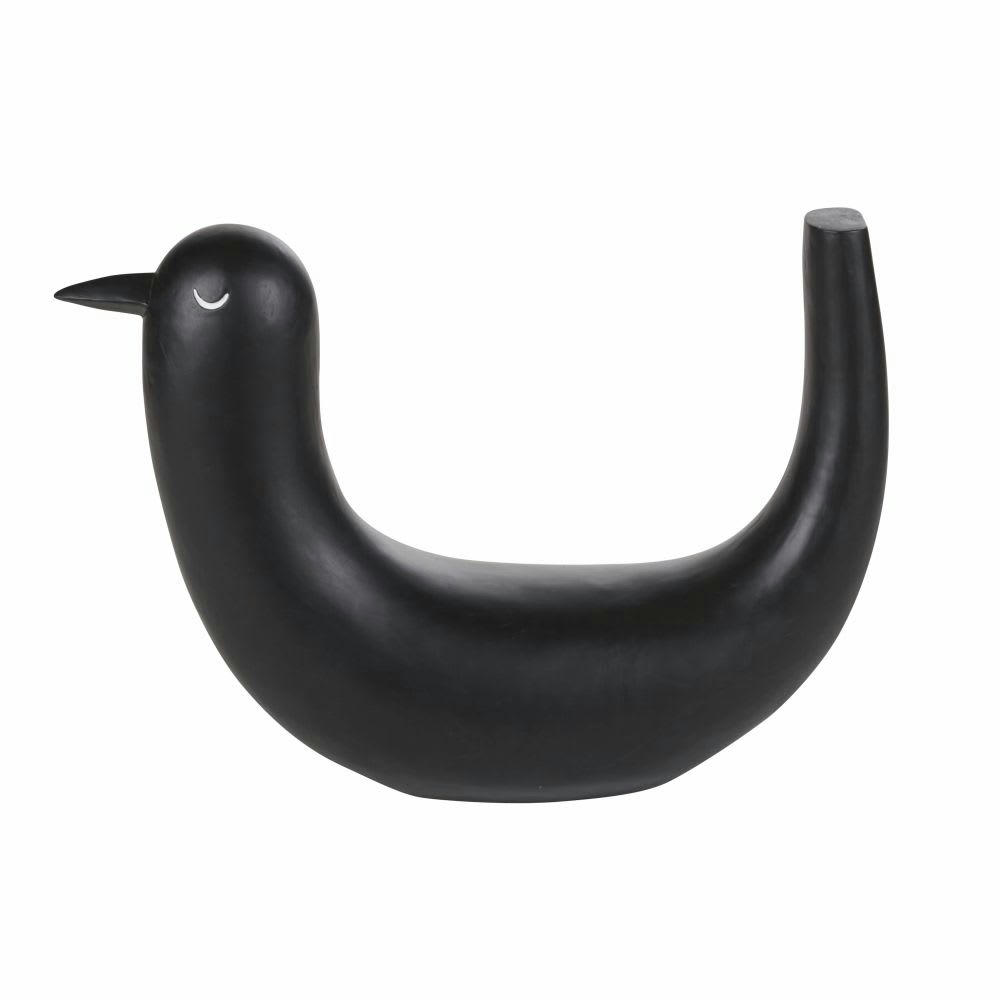 København - Statuette oiseau noir H45