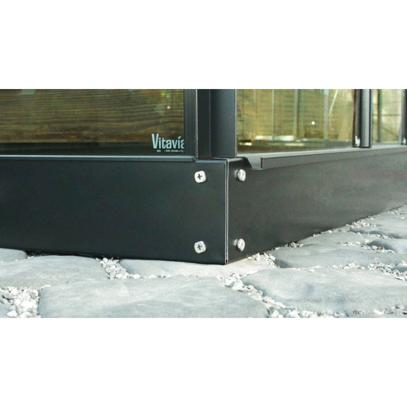 Embase pour serre Calypso noire 3 m² VITAVIA