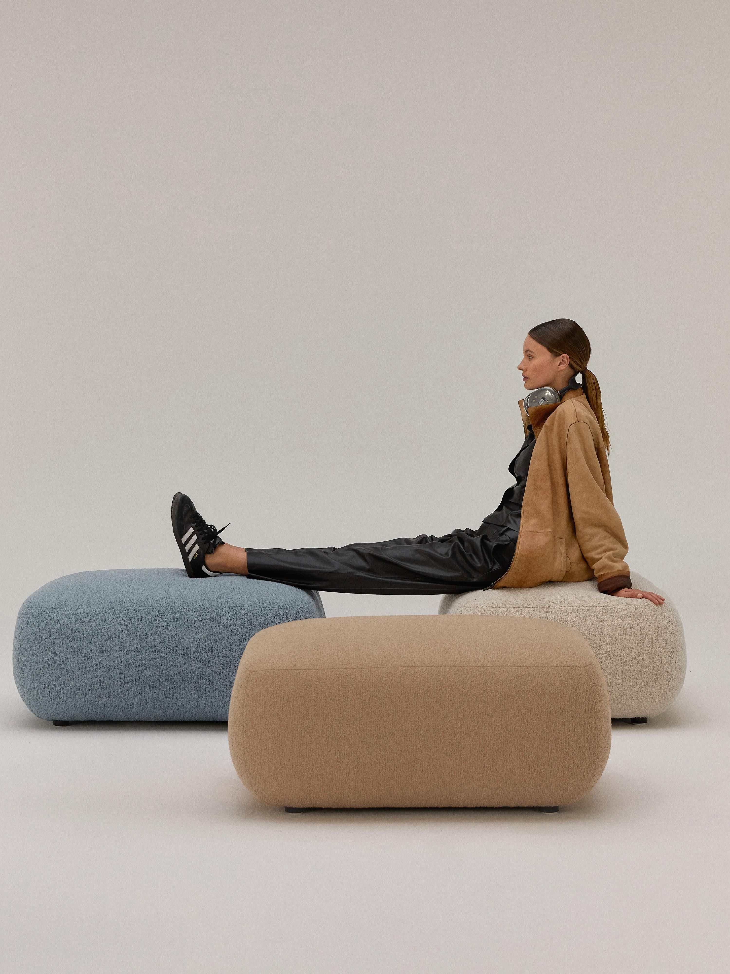 Bouclé-Hocker Sofia
