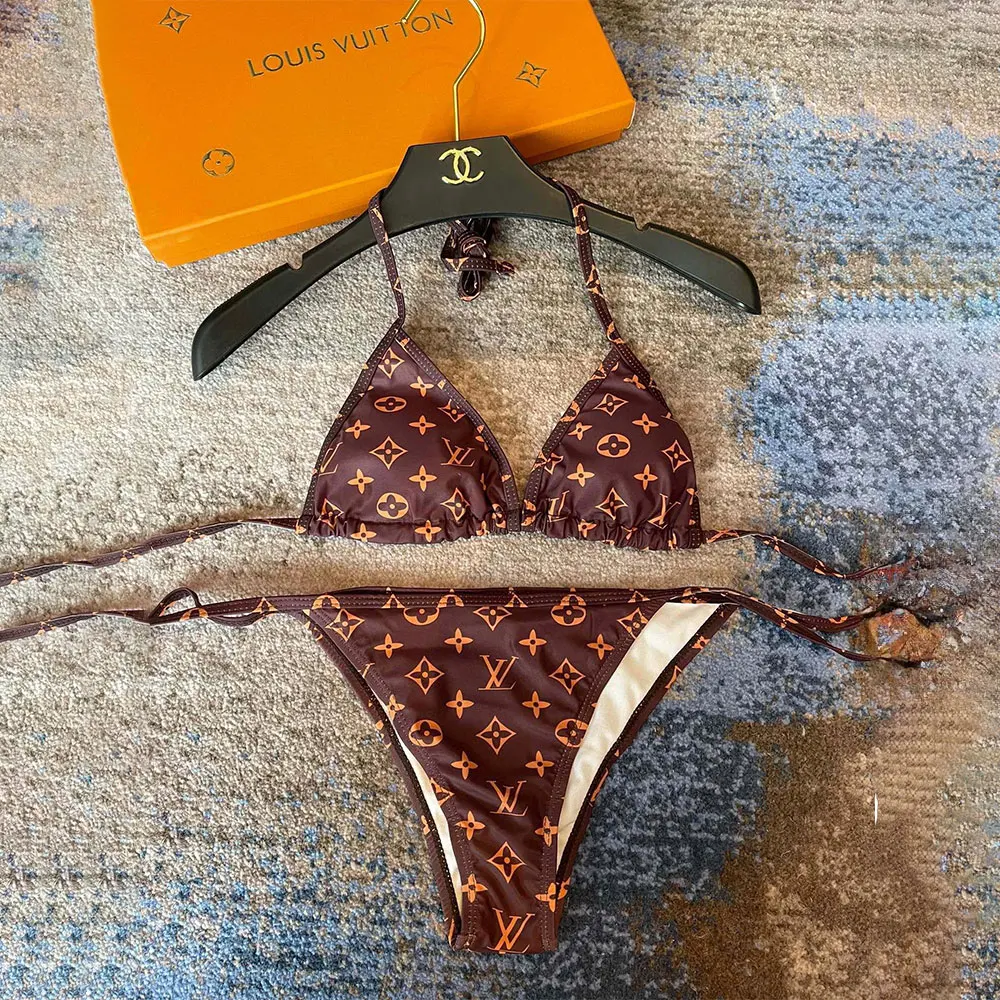 Louis Vuitton LV Buckle Style Split Swimsuit  Swimwear