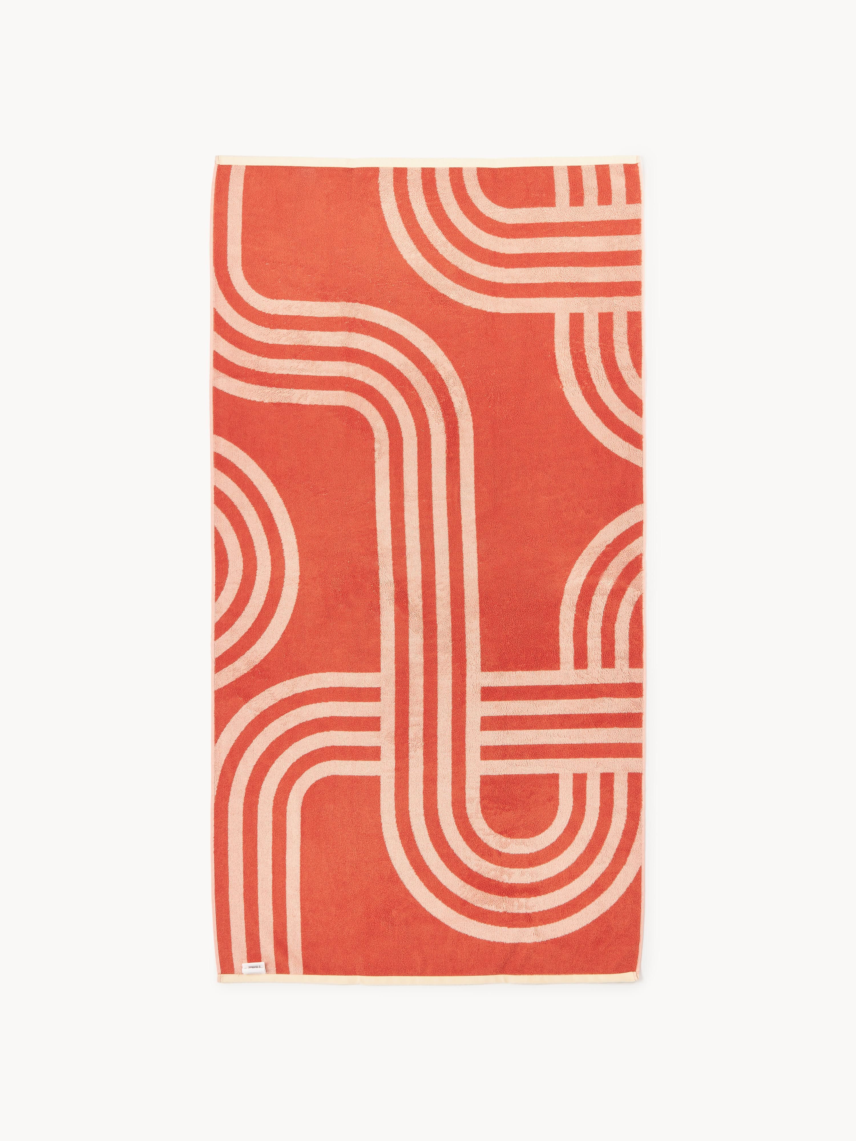 Strandtuch Shiloh mit geometrischem Muster