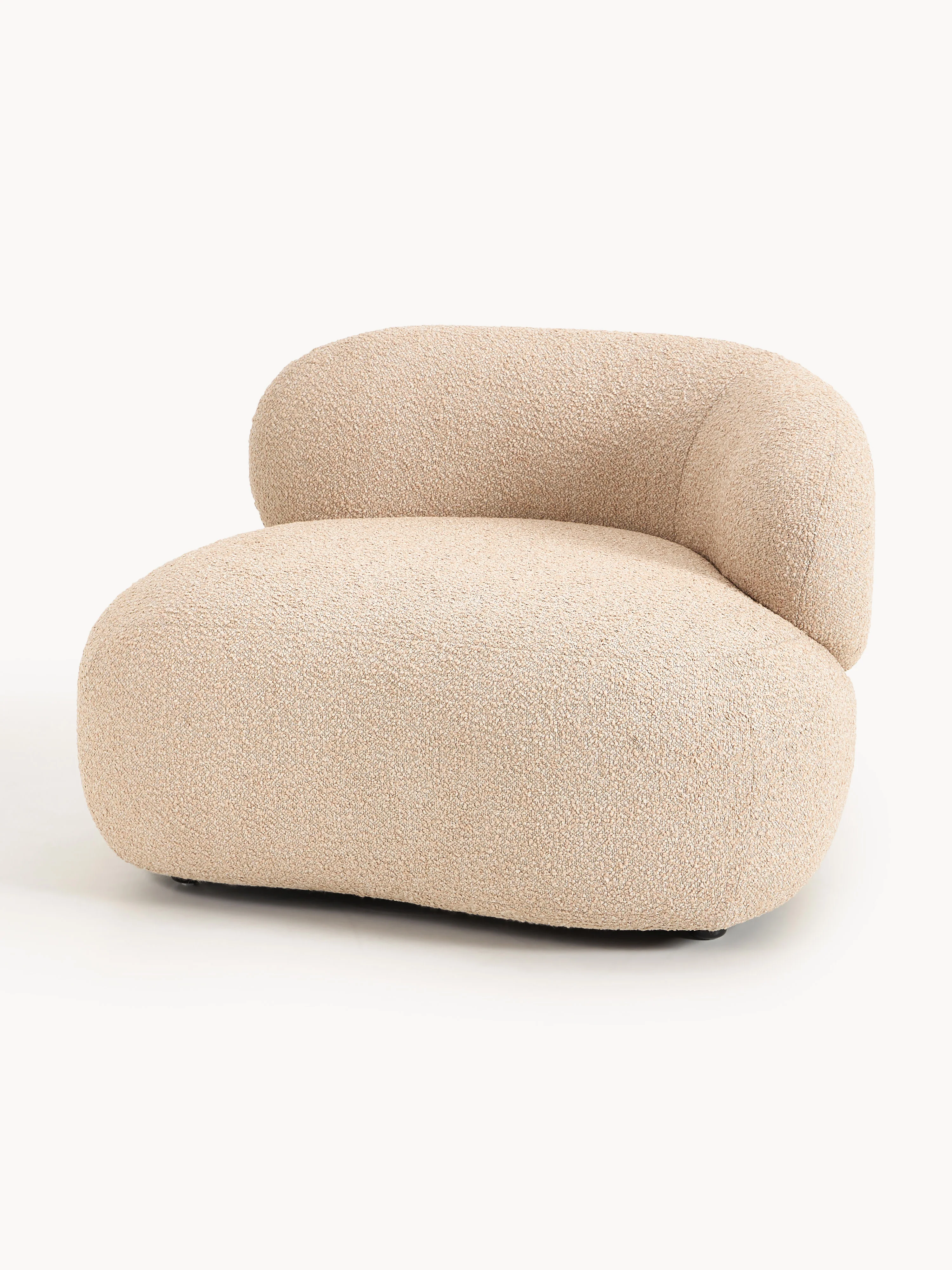 Bouclé-Loungesessel Alba
