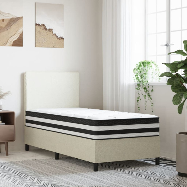 Materac kieszeniowy Biały 70 x 200 cm Pianka vidaXL
