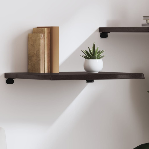 VidaXL Półka ciemnobrązowa 60x60x(2-4) cm