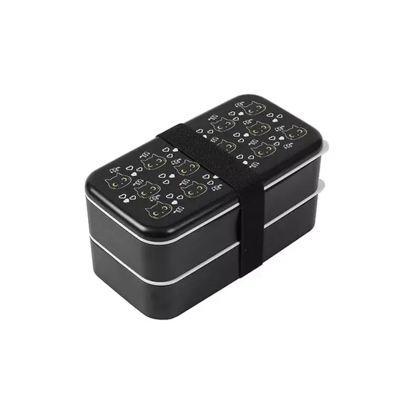 Lunch-Box 5-teilig Cat Black